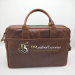 DSLeatherExporter Vintage Leather Laptop Bag – Retro Look, Modern Function