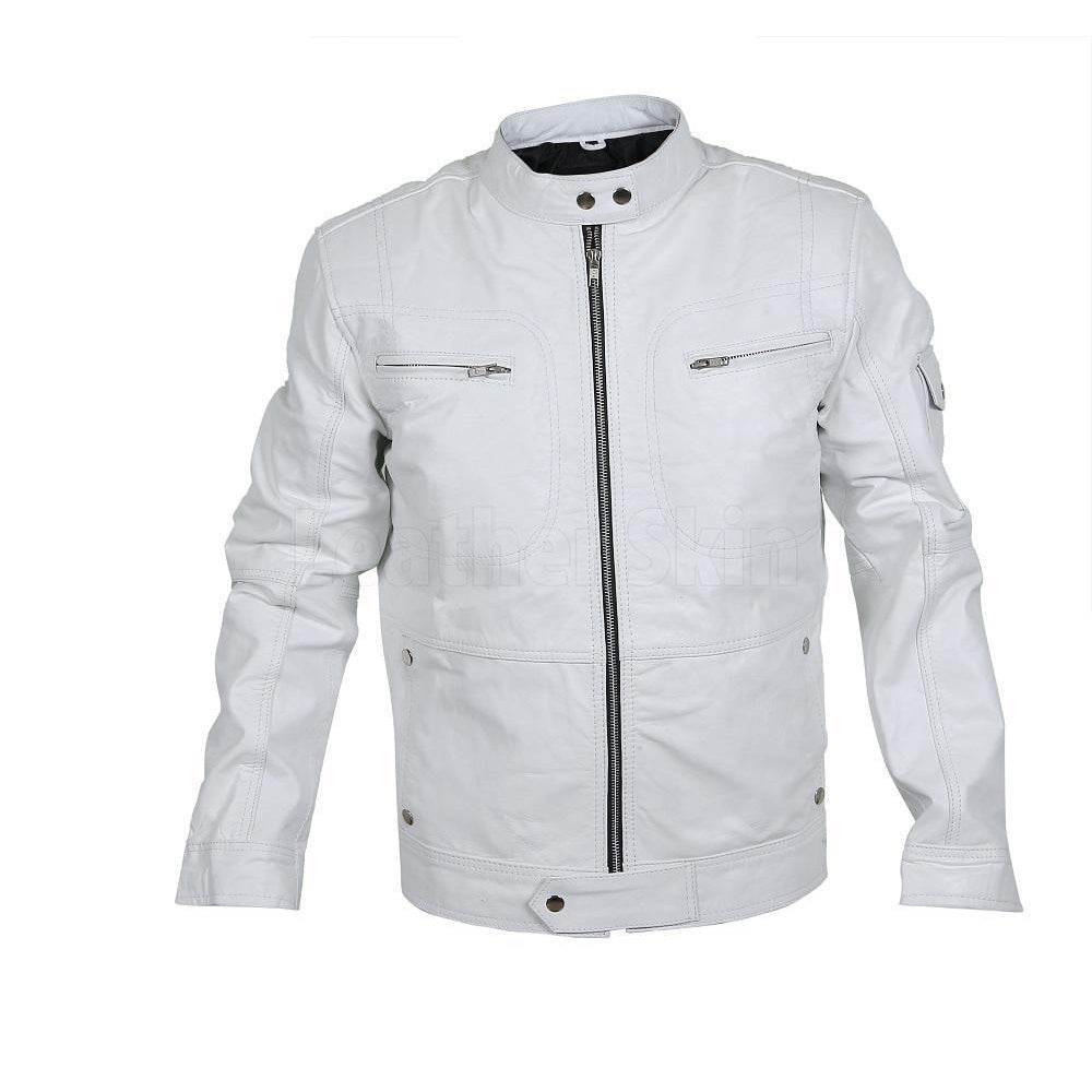 Mens-White-Racer-Genuine-Leather-Jacket-3_1024x1024 DSLeatherExporter – Classic Rider Jacket - Image 1