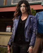 Dana Ash vs Evil Dead Purple Leather Jacket - Image 3